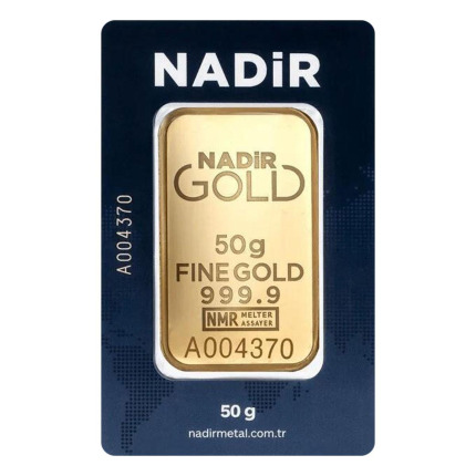 50 gr 24 Ayar 999.9 Milyem NadirGold Gram Altın